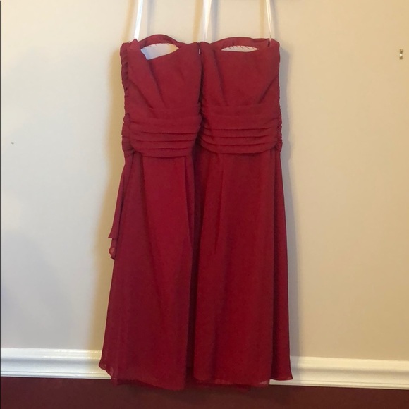 David’s Bridal Strapless Bridesmaid Dress size 12 - Picture 3 of 6